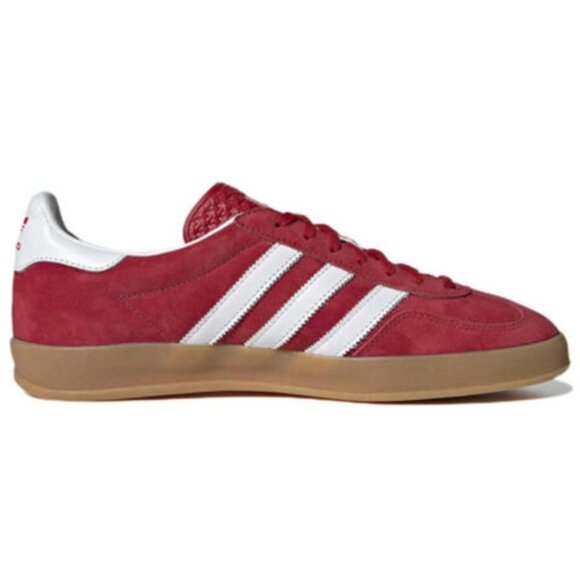 Adidas Gazelle Indoor Low Mens Sportswear Shoes Red H06261 NEW Size 10 - Picture 2 of 7